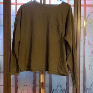 Womens crop long sleeve